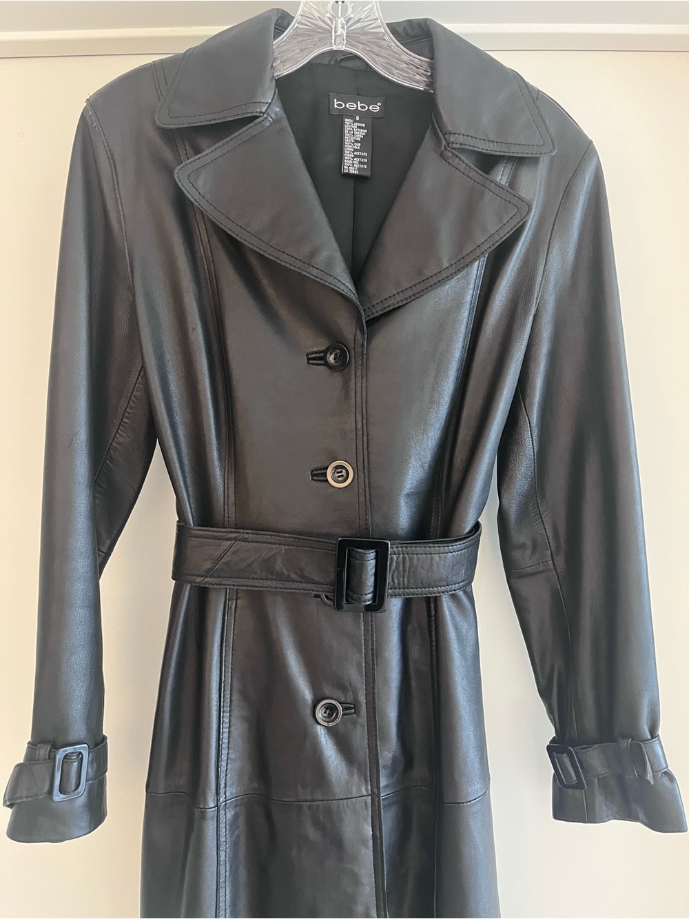 Vintage Bebe Leather Coat